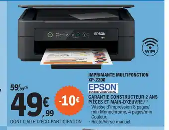 E.Leclerc IMPRIMANTE MULTIFONCTION XP-2200 offre