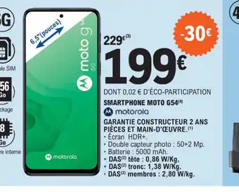E.Leclerc SMARTPHONE MOTO G54 offre