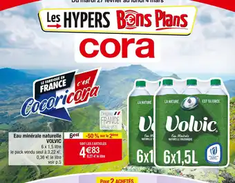 Cora x Carrefour Eau minérale naturelle offre
