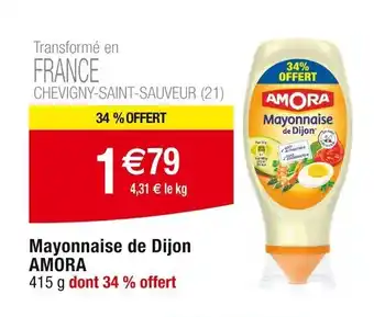 Cora x Carrefour Mayonnaise de Dijon AMORA offre