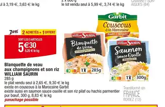 Blanquette de Veau aux champignons et son riz