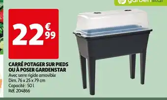 Auchan CARRÉ POTAGER SUR PIEDS OU À POSER GARDENSTAR offre