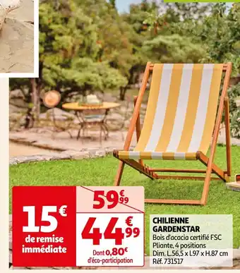 Auchan CHILIENNE GARDENSTAR offre