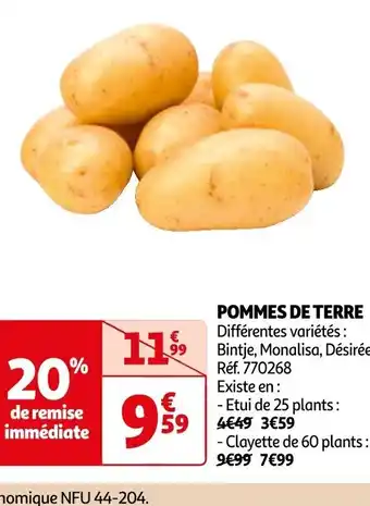 Auchan POMMES DE TERRE offre