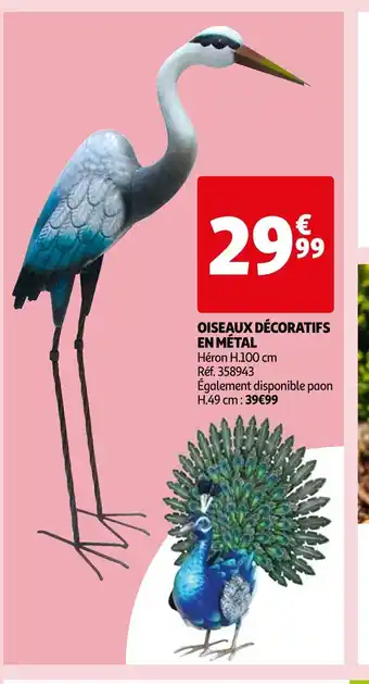OISEAUX DĂCORATIFS EN MĂTAL
