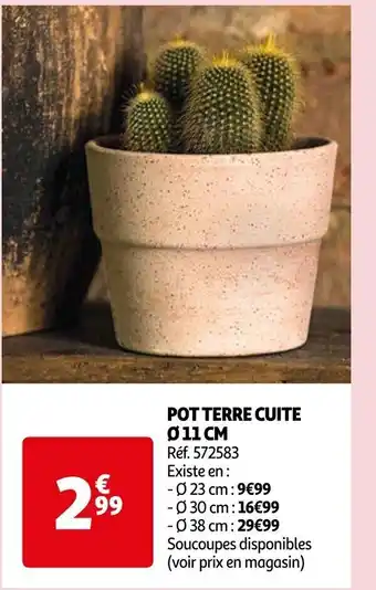 Auchan POT TERRE CUITE offre