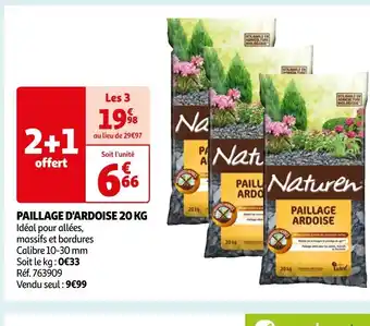Auchan PAILLAGE D'ARDOISE 20 KG offre