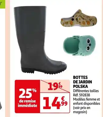 Auchan BOTTES DE JARDIN POLSKA offre
