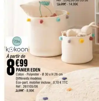 La Foir'Fouille PANIER EDEN offre