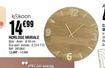La Foir'Fouille HORLOGE MURALE offre