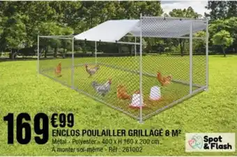 La Foir'Fouille ENCLOS POULAILLER GRILLAGÉ 8 M² offre