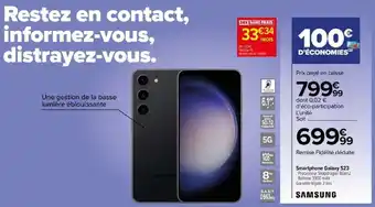 Carrefour Smartphone Galaxy S23 offre