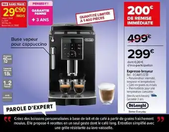 Carrefour Expresso broyeur offre