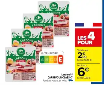 Carrefour Lardons(m) CARREFOUR CLASSIC' offre
