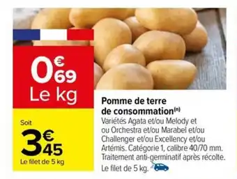 Carrefour Pomme de terre de consommation(n) offre