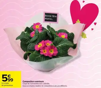 Carrefour Composition extérieure offre