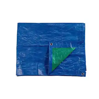 Bricomarché Bâche de protection EDM Bleu/Vert - Œillets métal - 90 g/m2 - 4 x 5 m offre