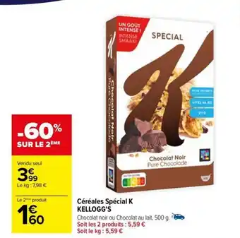 Carrefour Céréales Spécial K KELLOGG'S offre