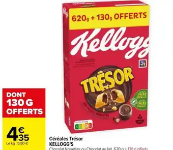 Carrefour Céréales Trésor KELLOGG'S offre