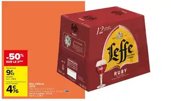 Carrefour Bière d'Abbaye LEFFE offre