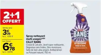 Carrefour Spray nettoyant multi-usages(a)(b) CILLIT BANG offre