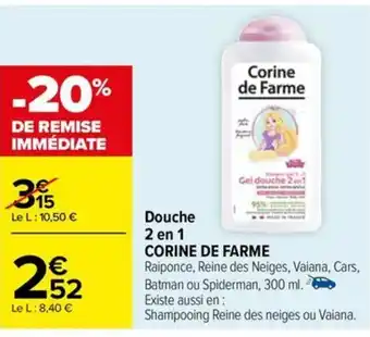 Douche 2 en 1 CORINE DE FARME