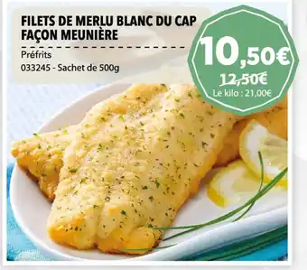 Gel 2000 FILETS DE MERLU BLANC DU CAP FAÇON MEUNIÈRE offre