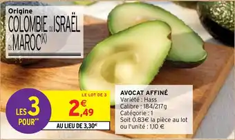 Intermarché AVOCAT AFFINÉ offre