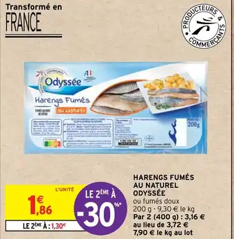 Intermarché HARENGS FUMÉS AU NATUREL ODYSSÉE offre