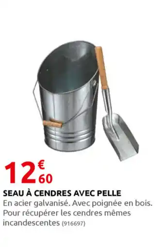 Rural Master Seau à cendres avec pelle offre
