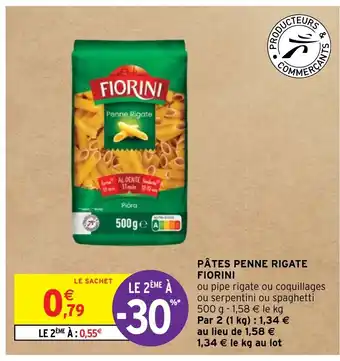 Intermarché PÂTES PENNE RIGATE FIORINI offre