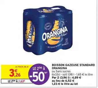 Intermarché BOISSON GAZEUSE STANDARD ORANGINA offre