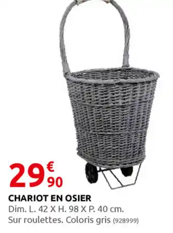 Rural Master Chariot en osier offre