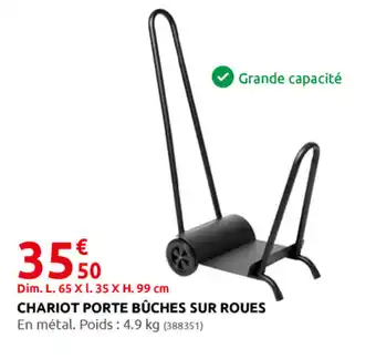 Rural Master Chariot porte bûches sur roues offre