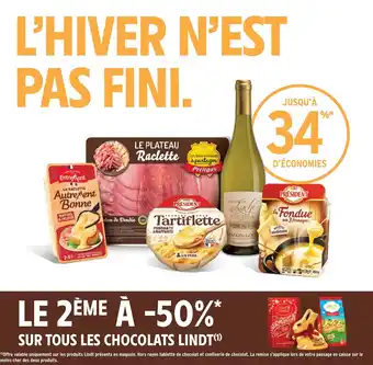 Intermarché SUR TOUS LES CHOCOLATS LINDT(¹) offre