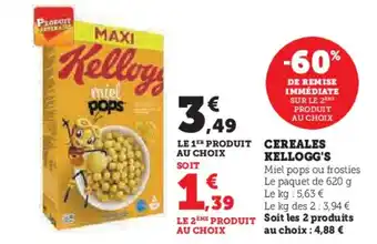 Super U CEREALES KELLOGG'S offre