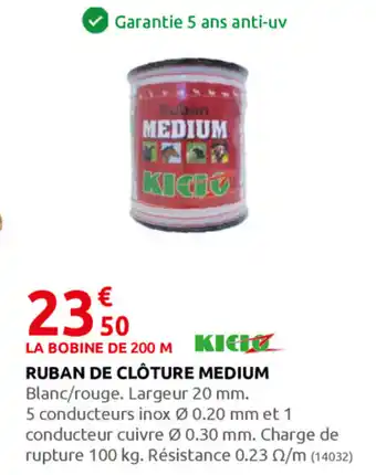 Ruban de clôture medium