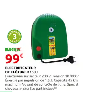 Rural Master Électrificateur de clôture offre