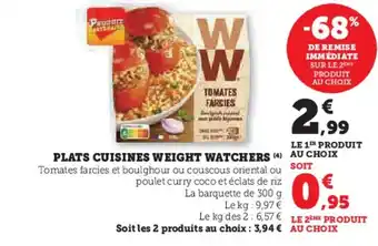 Super U PLATS CUISINES WEIGHT WATCHERS (4) offre