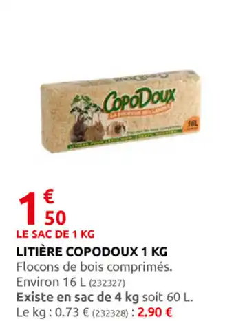 Rural Master Litière copodoux 1 kg offre