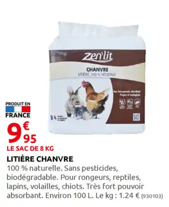 Rural Master Litière chanvre offre