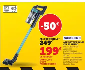 Hyper U ASPIRATEUR BALAI JET 60 TURBO offre