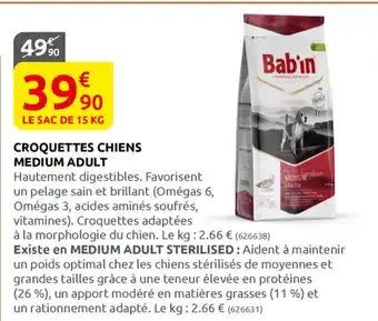 Rural Master Croquettes chiens Medium Adult offre