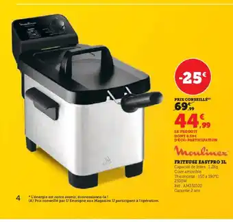 Hyper U FRITEUSE EASY PRO 3L offre