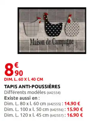Rural Master Tapis anti-poussières offre