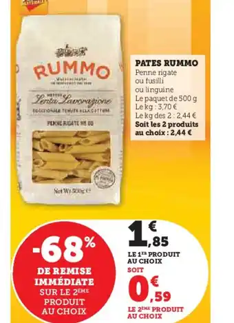 Hyper U PATES RUMMO offre