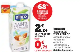 Hyper U BOISSON VEGETALE offre