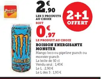 Hyper U BOISSON ENERGISANTE offre