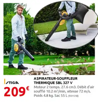 Rural Master Aspirateur-souffleur thermique SBL 327 V offre