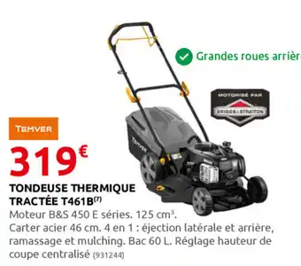 Rural Master Tondeuse thermique Tractée T461B offre